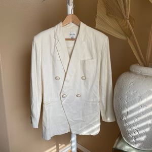 Cream Power Blazer